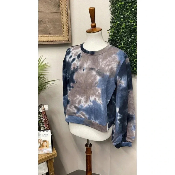 She + Sky Crew Neck Tie-Dye Athleisure Women's Sweatshirt NEW - Picture 5 of 8